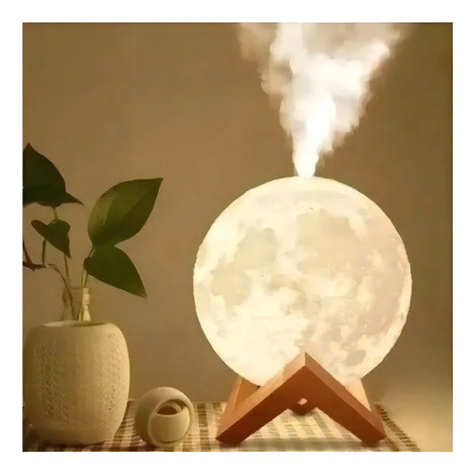 Umidificador Abajur Lua Cheia 3D – Luminária Decorativa com Aromatizador
