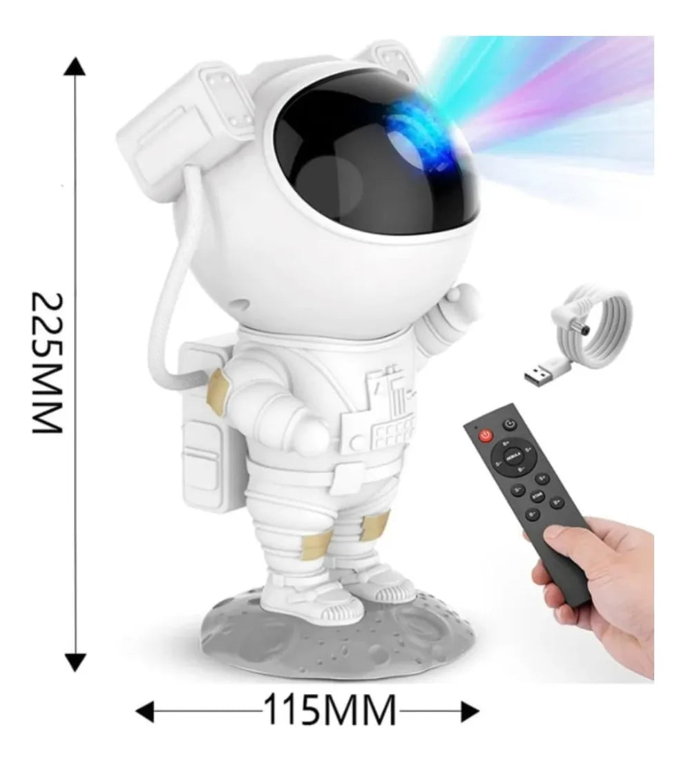 Projetor Astronauta Galáxia – Abajur Infantil com Estrelas 127/220V
